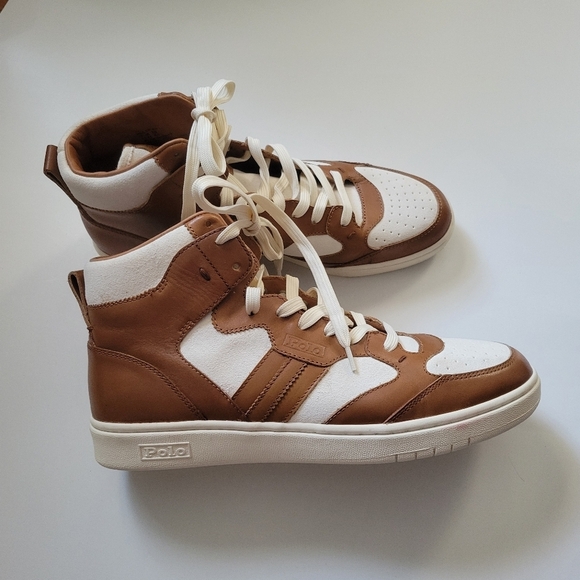 Polo Ralph lauren Court high-top sneakers. - Picture 2 of 10